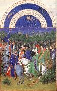 LIMBOURG brothers Les trs riches heures du Duc de Berry: Mai (May) g china oil painting artist